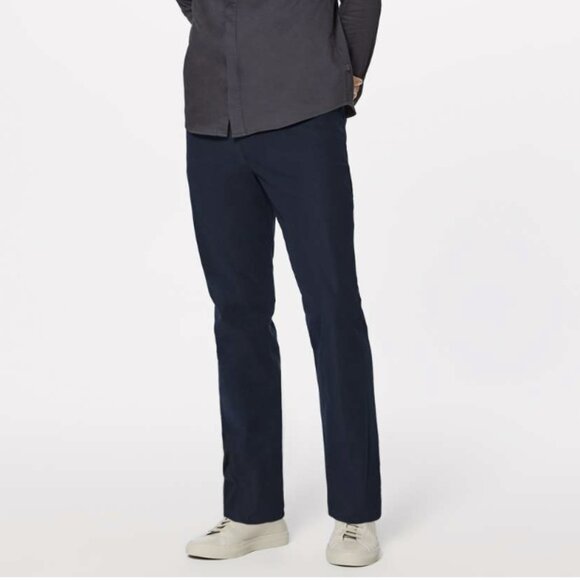 Lululemon ABC Pant Classic *33" Navy Blue Warpstreme Size 40 - Picture 1 of 10